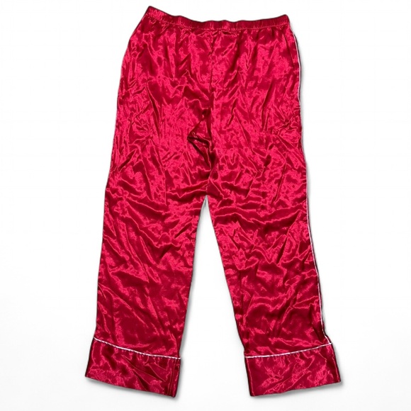 Victoria’s Secret Red Polka Dot Satin PJ Sleepwear Pants Size Large - Picture 2 of 8